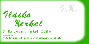 ildiko merkel business card