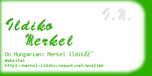 ildiko merkel business card